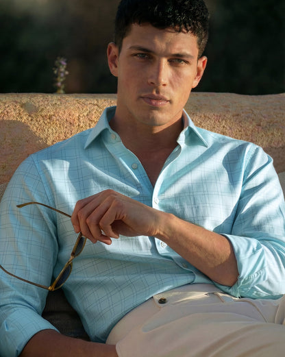 The Crownline Glacier Checks Dress Shirt