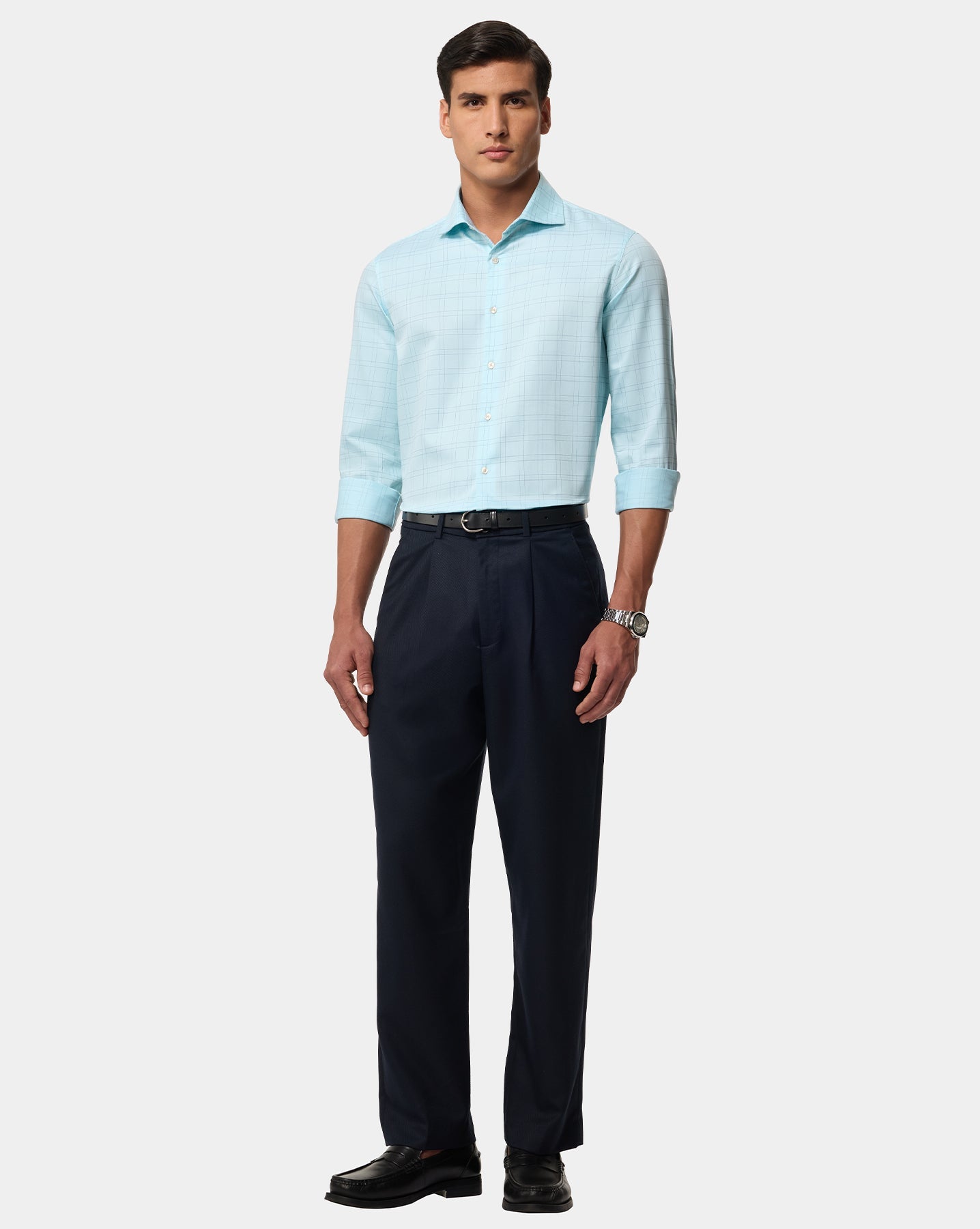 The Crownline Glacier Checks Dress Shirt