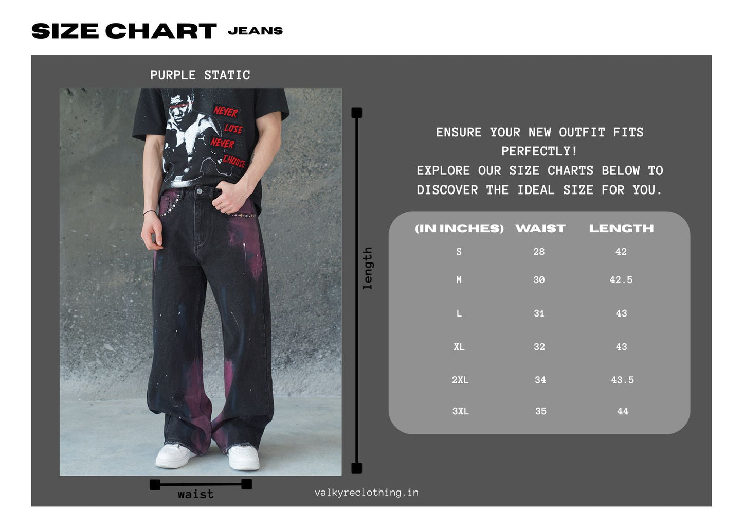 PURPLE STATIC VALKYRE JEANS