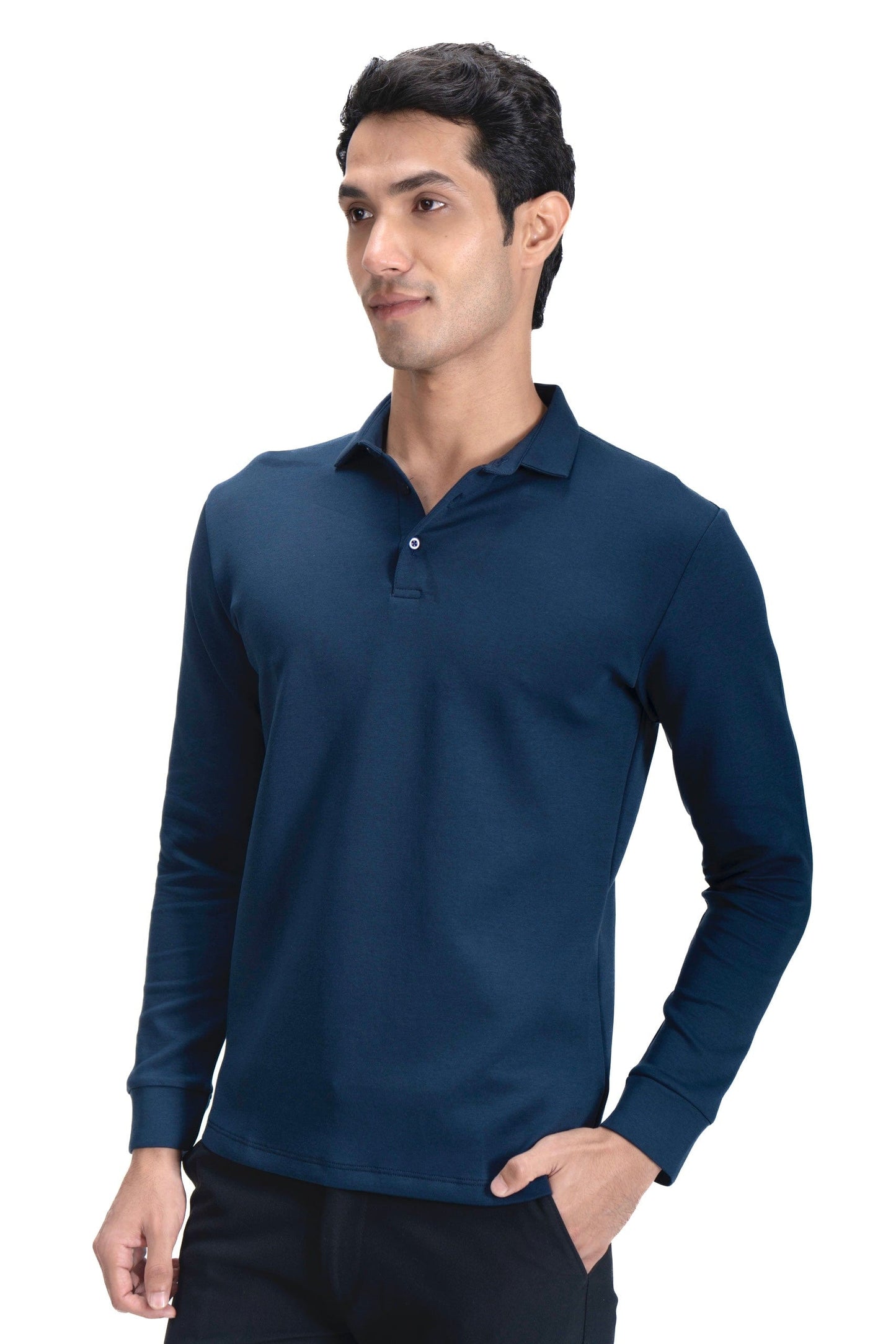 Legacy Polo Sweater - Ocean Navy