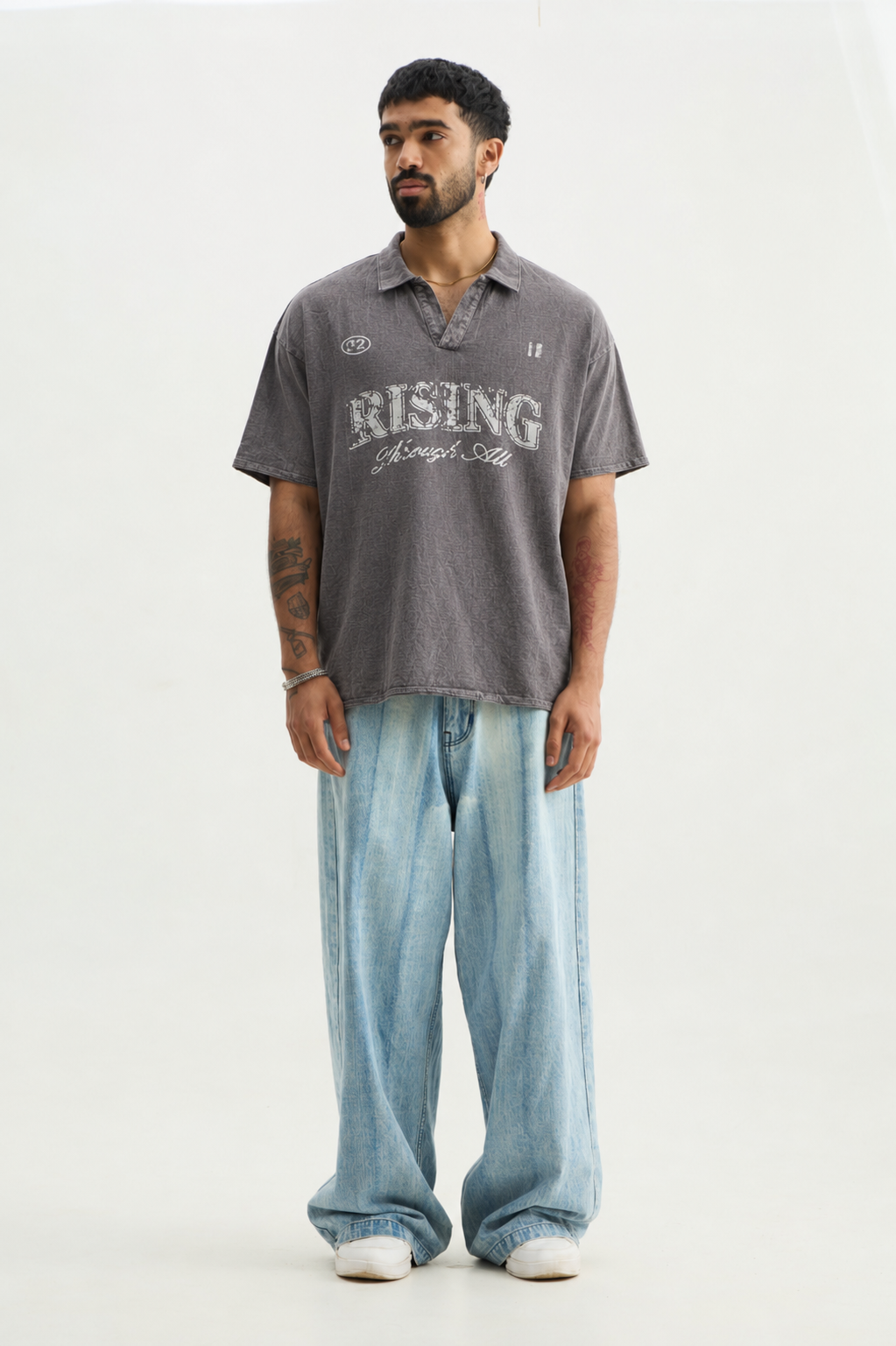 Charcoal Rising Through All Polo