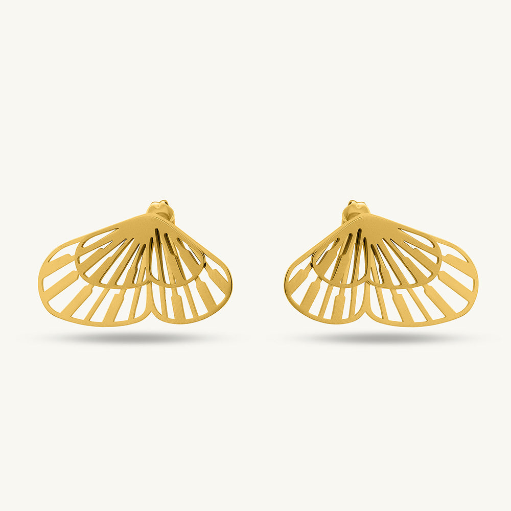 Butterfly Wing Stud Earrings
