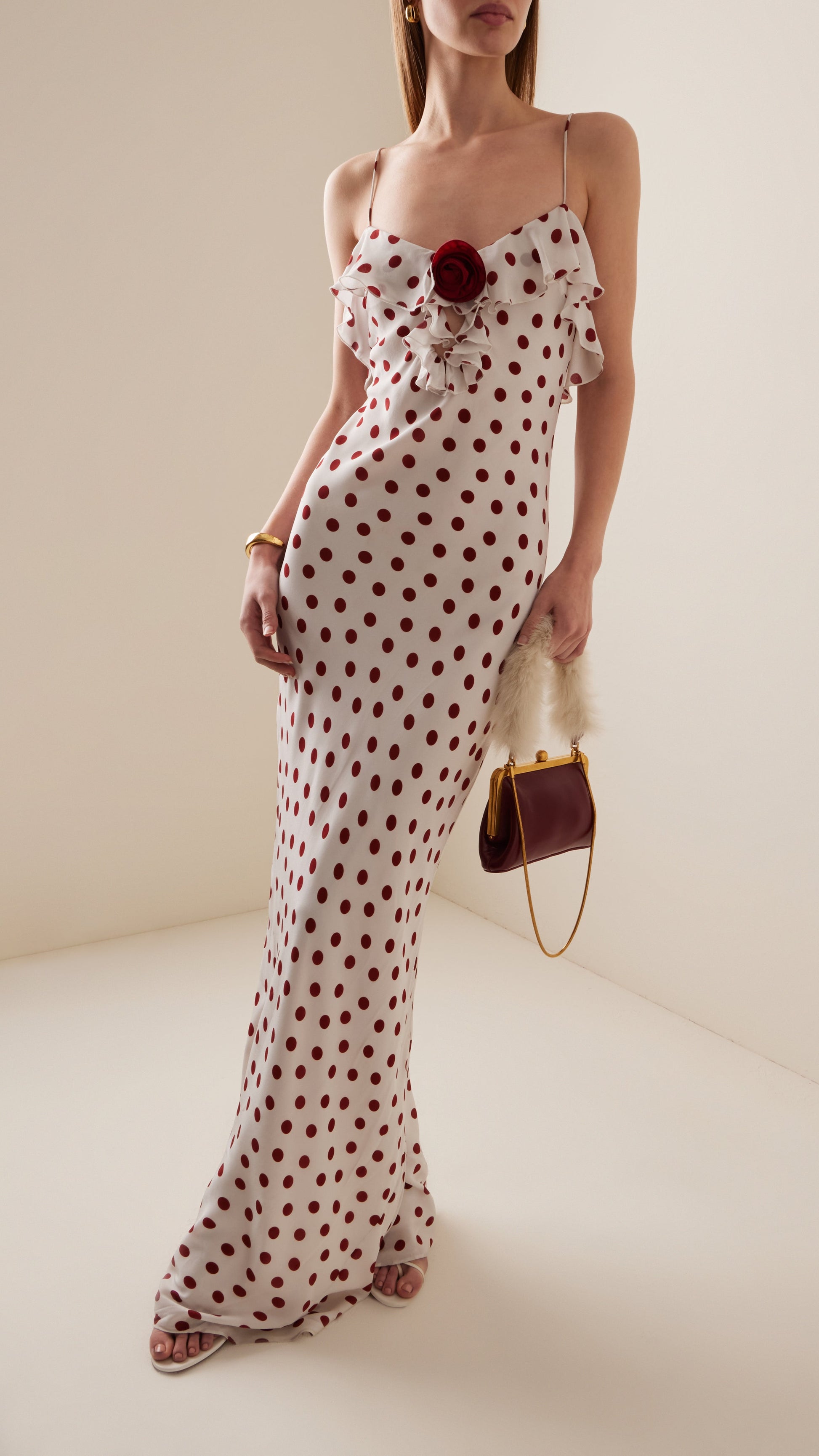 ESPERA POLKA DOT ROSE DRESS | De Novoo at Broadway