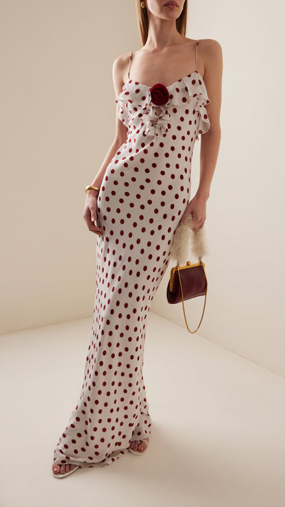 ESPERA POLKA DOT ROSE DRESS | De Novoo at Broadway