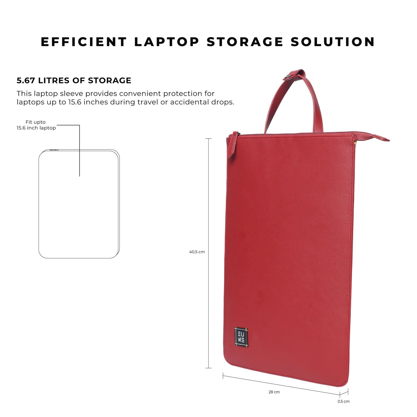 Tech Vegan Leather Laptop Case