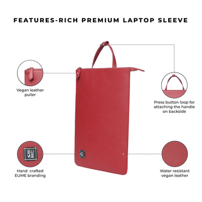 Tech Vegan Leather Laptop Case