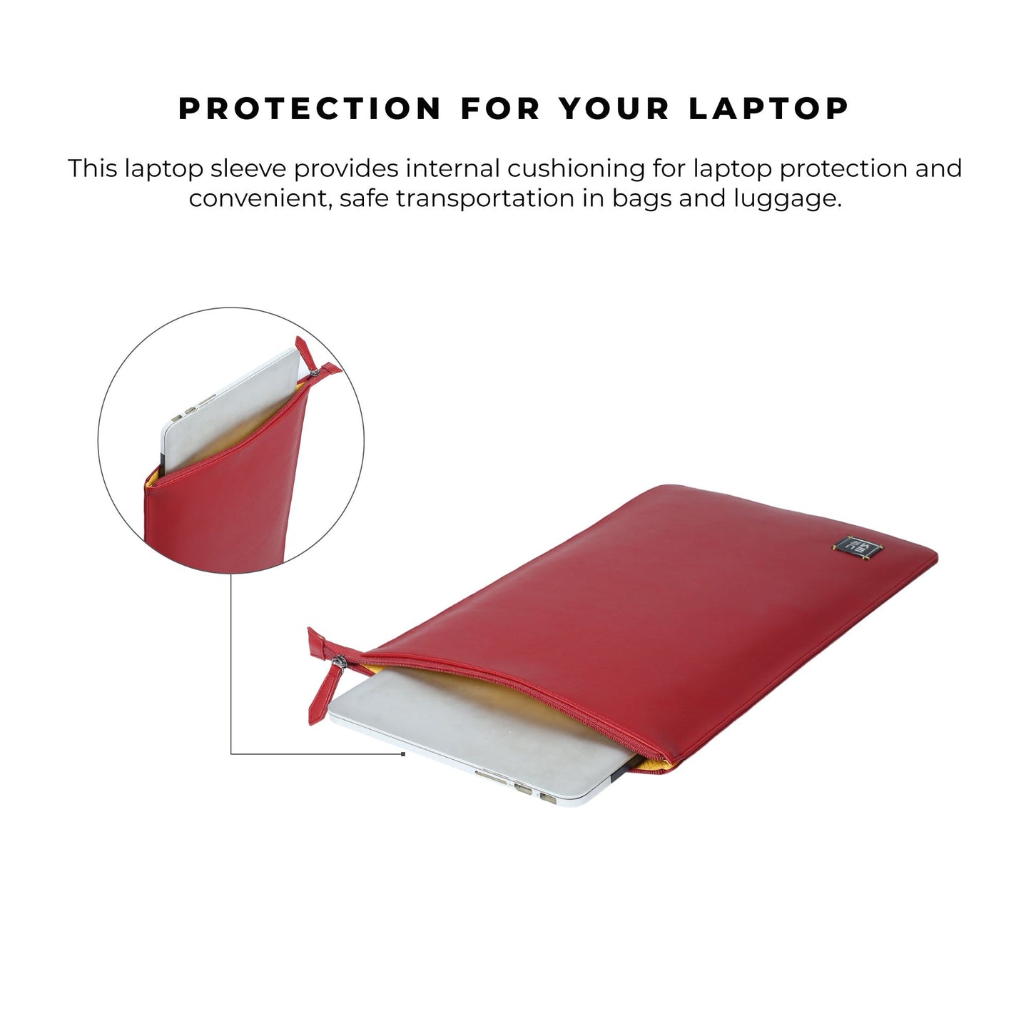 Tech Vegan Leather Laptop Case