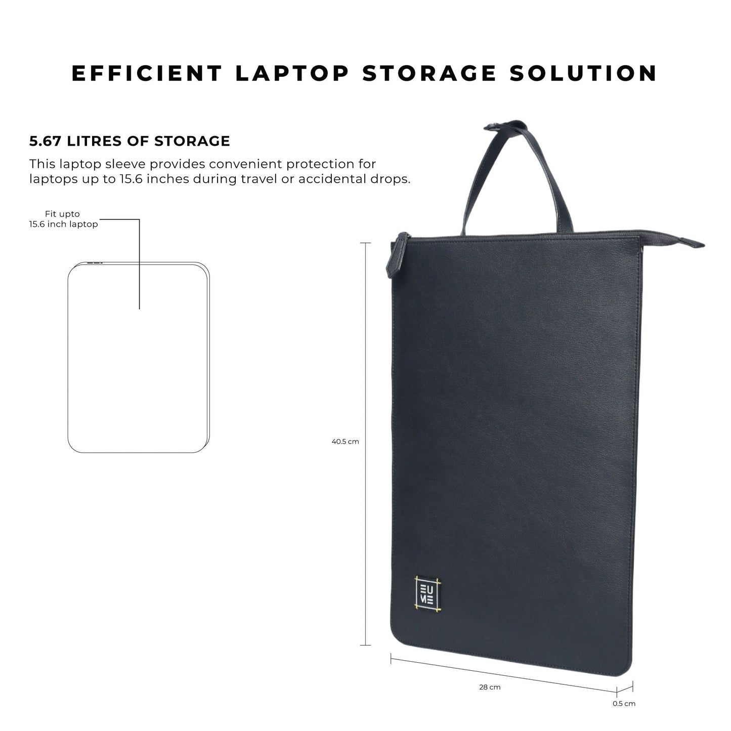 Tech Vegan Leather Laptop Case