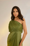 Olive Drape Dress | Ewoke at Broadway