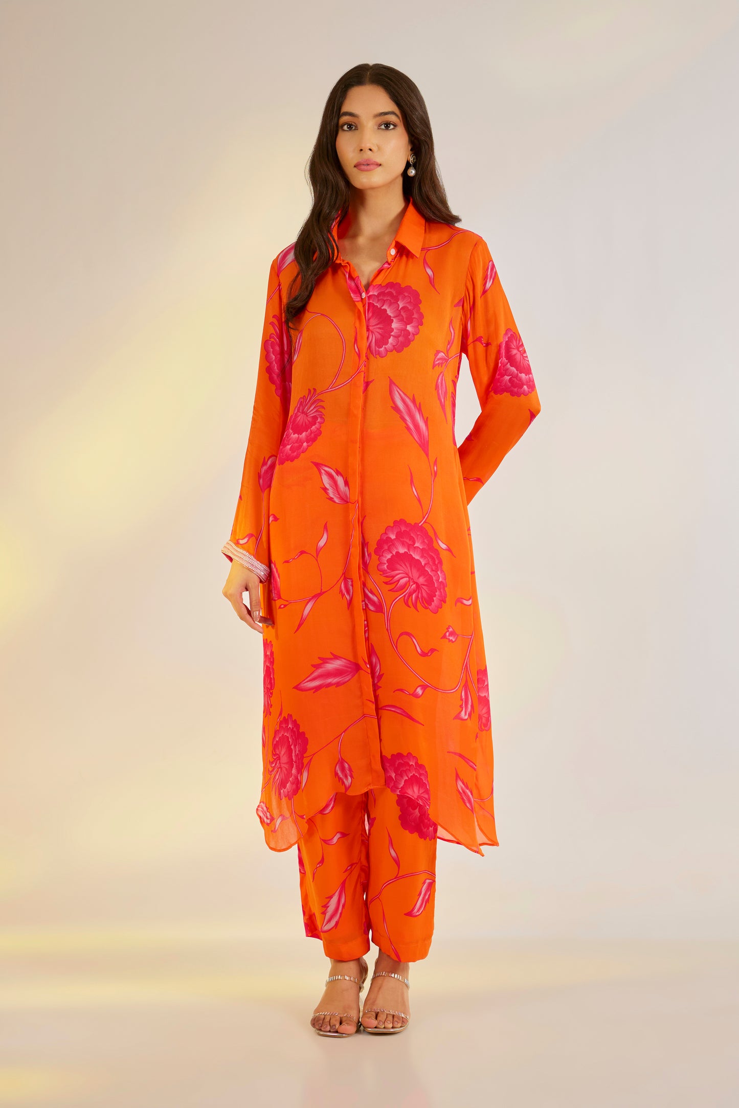 Orange Floral Coord Set | Ewoke at Broadway