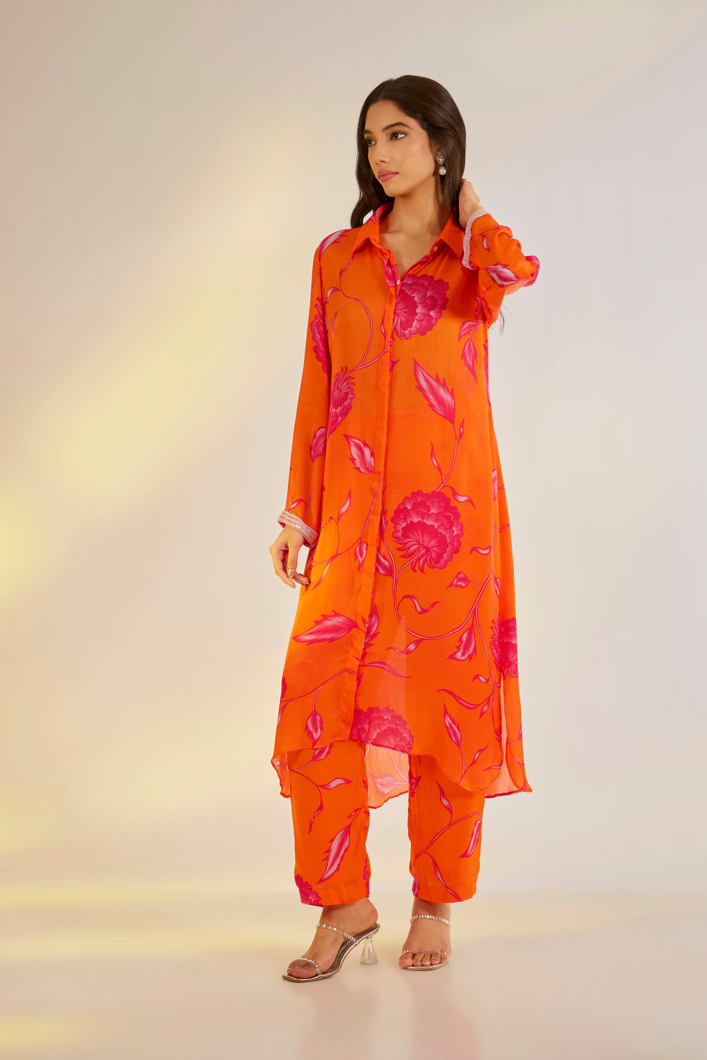 Orange Floral Coord Set | Ewoke at Broadway