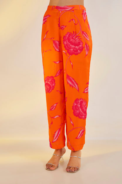 Orange Floral Coord Set | Ewoke at Broadway