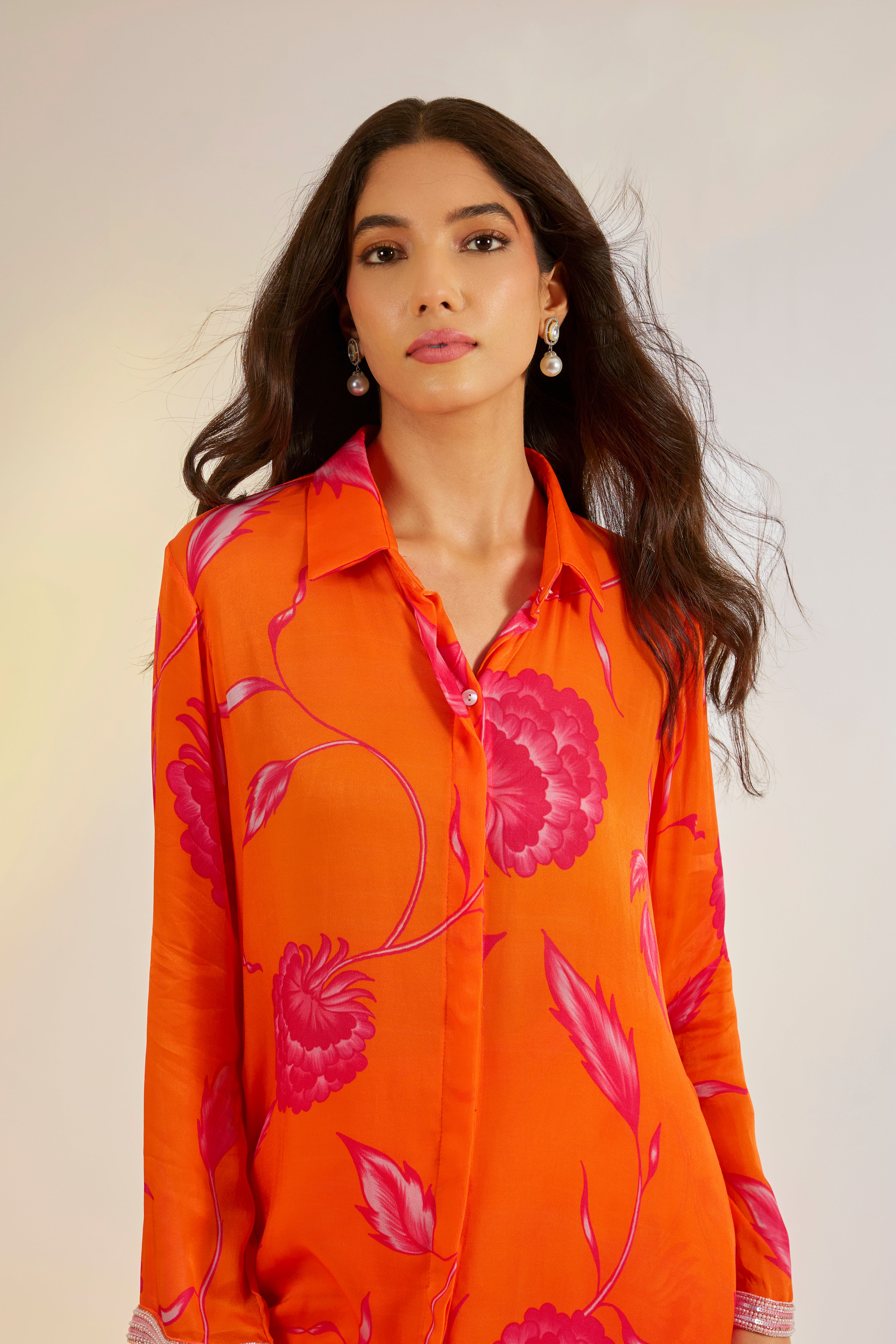 Orange Floral Coord Set | Ewoke at Broadway