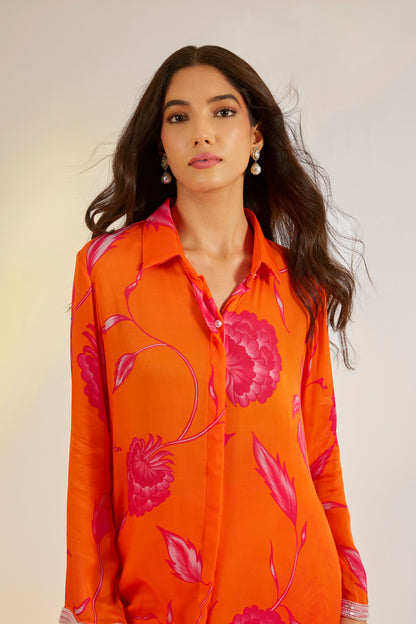 Orange Floral Coord Set | Ewoke at Broadway