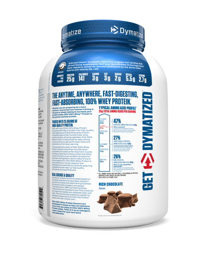 Dymatize Elite 100% Whey Protein 5lb Rich Chocolate