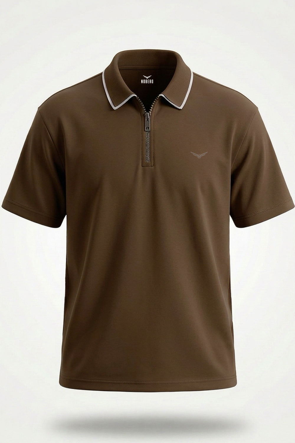 Zip Collar Polo T-Shirt