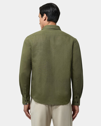 The Linen Rich Shirt Burnt Olive