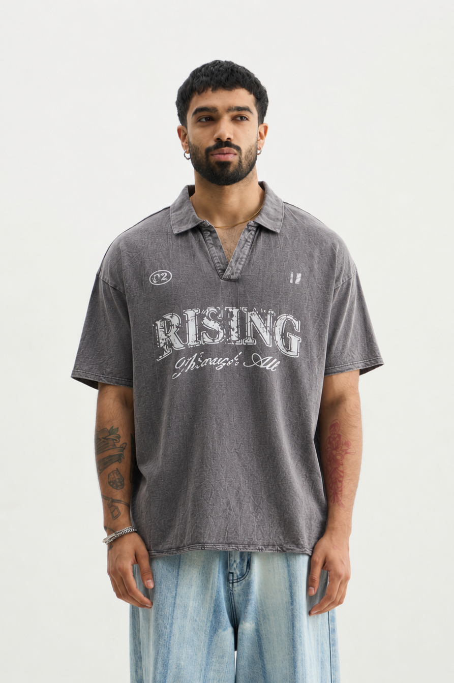 Charcoal Rising Through All Polo