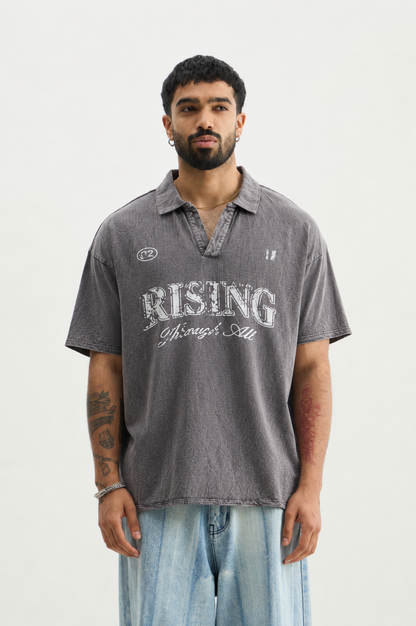 Charcoal Rising Through All Polo