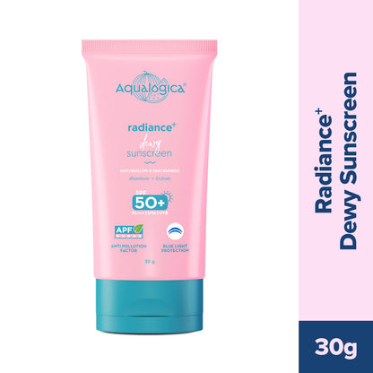 Radiance+ Dewy Sunscreen In-Vivo Tested with Watermelon & Niacinamide with SPF 50 & PA++++ - 30g