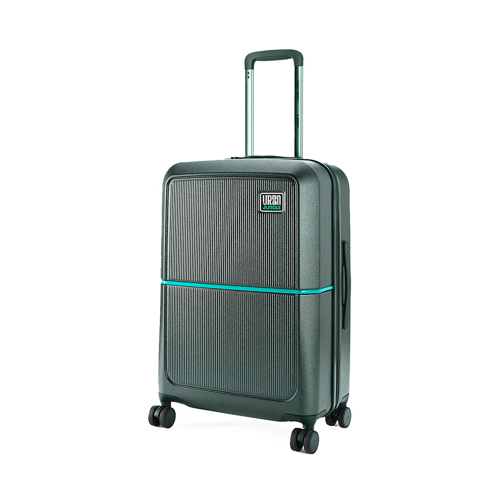 Caliber Medium Hard Luggage -Forest Green-Medium | Urban Jungle at Broadway