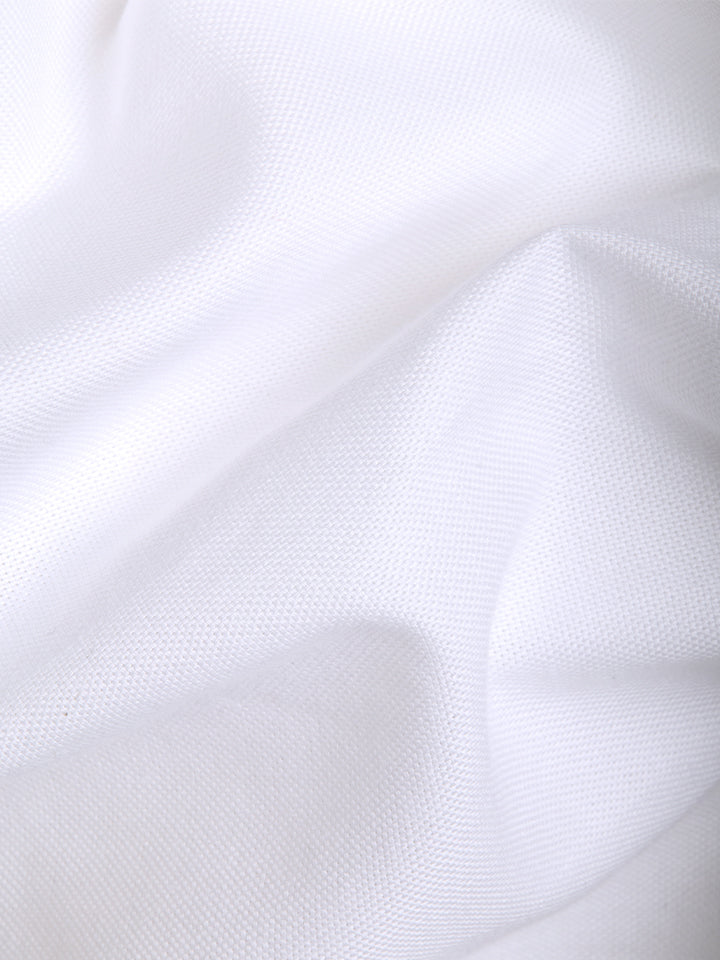 Laze 100% Cotton Shirt - Royal Oxford Weave | Kingdom Of White at Broadway