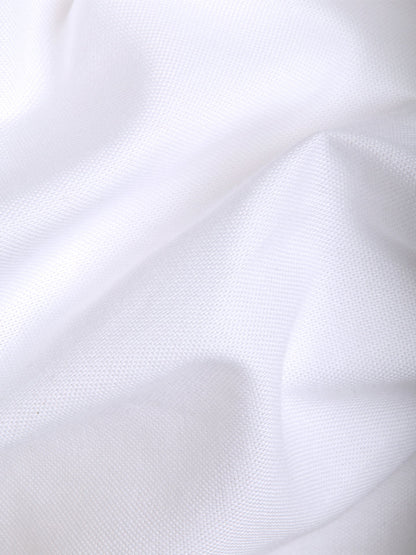 Laze 100% Cotton Shirt - Royal Oxford Weave | Kingdom Of White at Broadway
