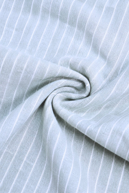 Airy Stripe Linen Cotton Blend Shirt