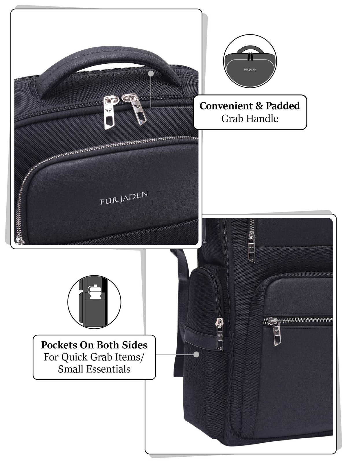 Fur Jaden The Urban Nomad - Black