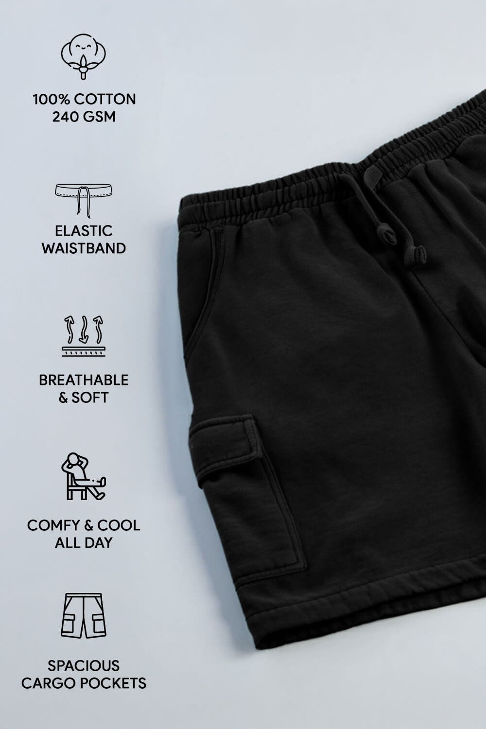 Relaxed Cargo Shorts