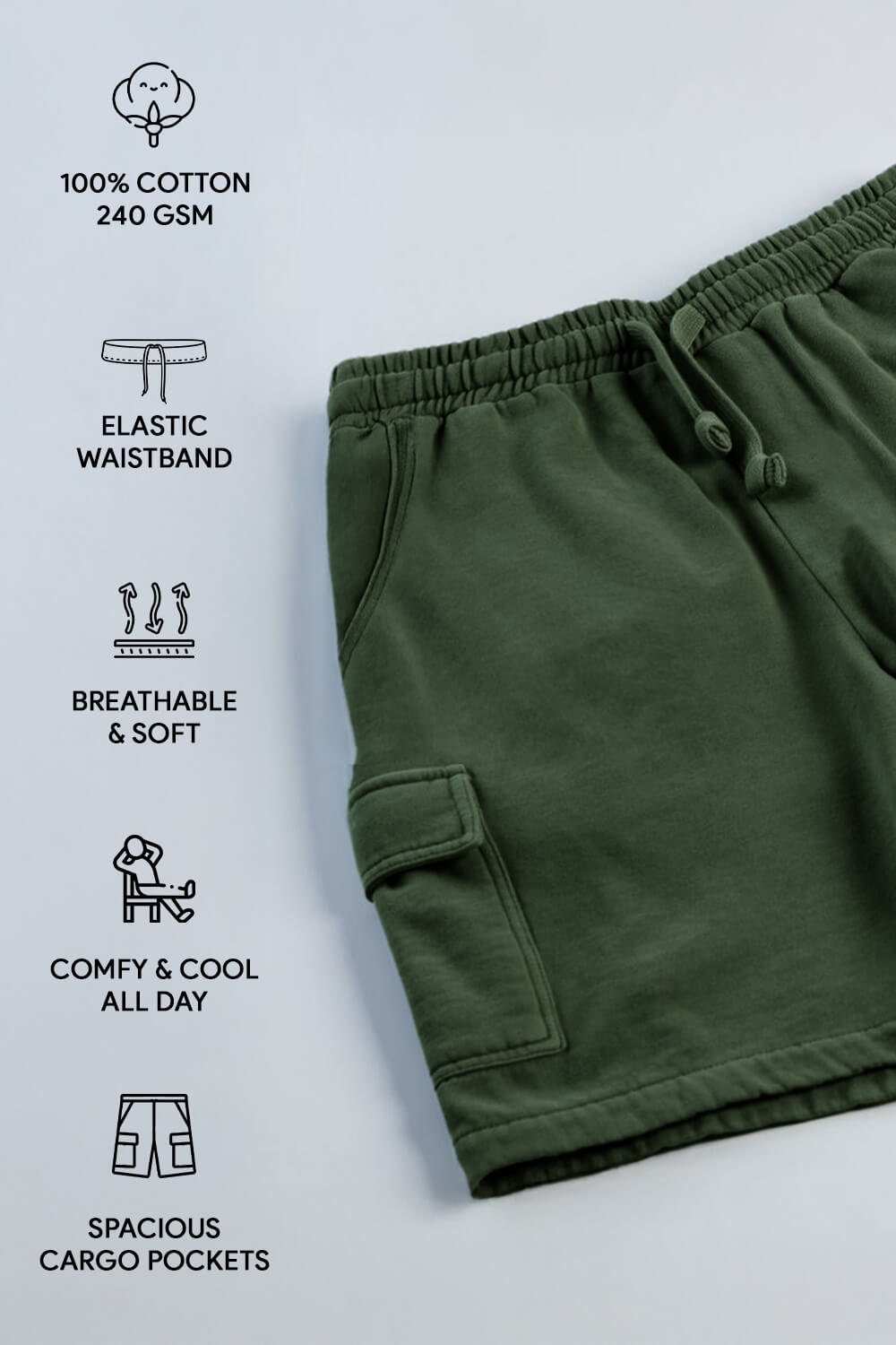 Relaxed Cargo Shorts