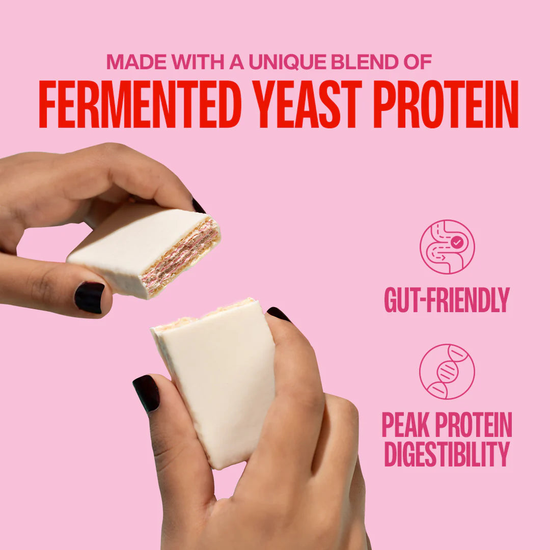 SuperYou Strawberry Protein Wafer Bars (Pack of 10)