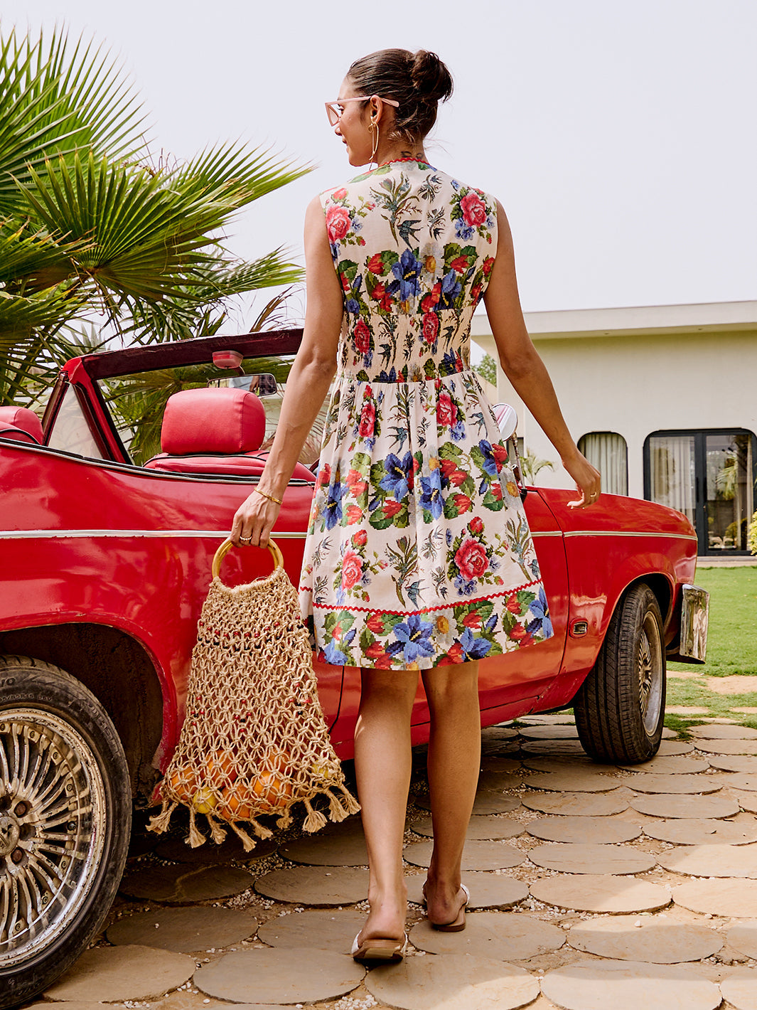 Doilies Laced Cross Stitch Cotton Dress