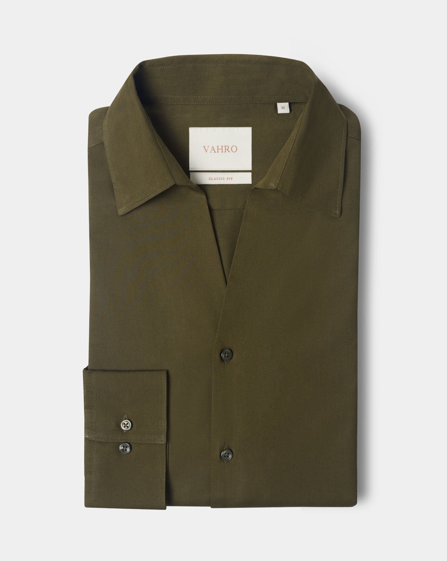 The Signature V Cut Runway Shirt Burnt Olive