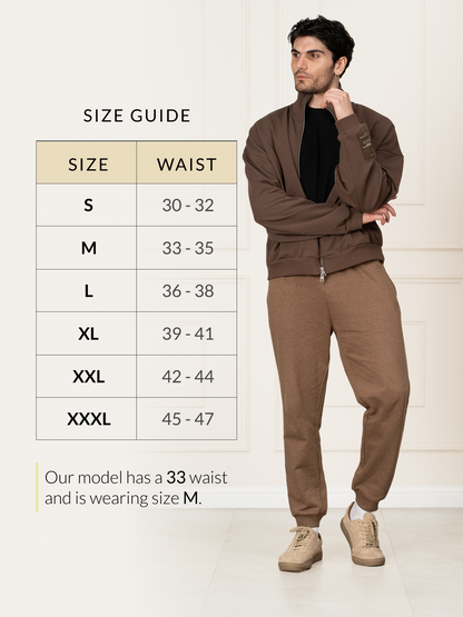 Freya Beige Tapered Fit Joggers