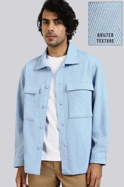 Relaxed Fit Textured Overshirt