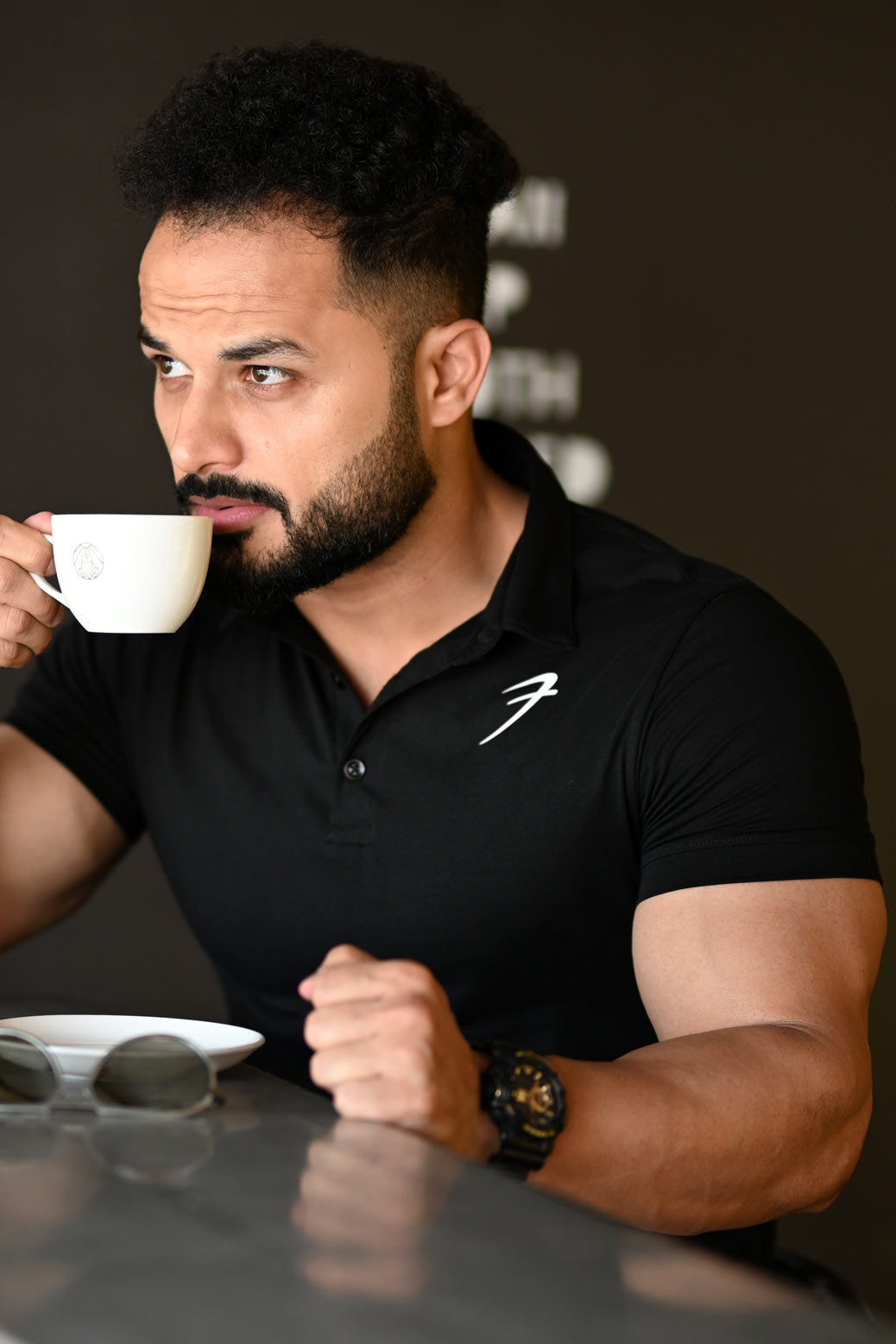 Polo T-shirt Black