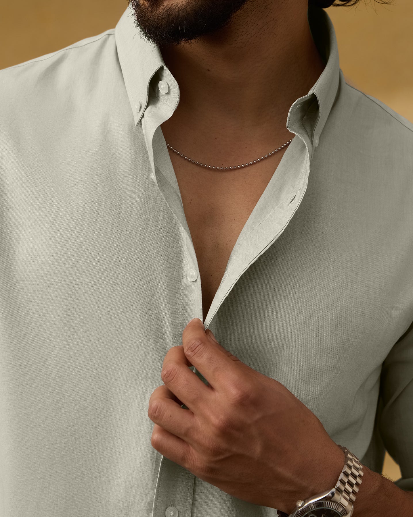 The Pinpoint Oxford Shirt Light Green