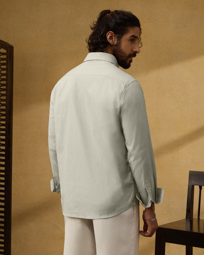 The Pinpoint Oxford Shirt Light Green
