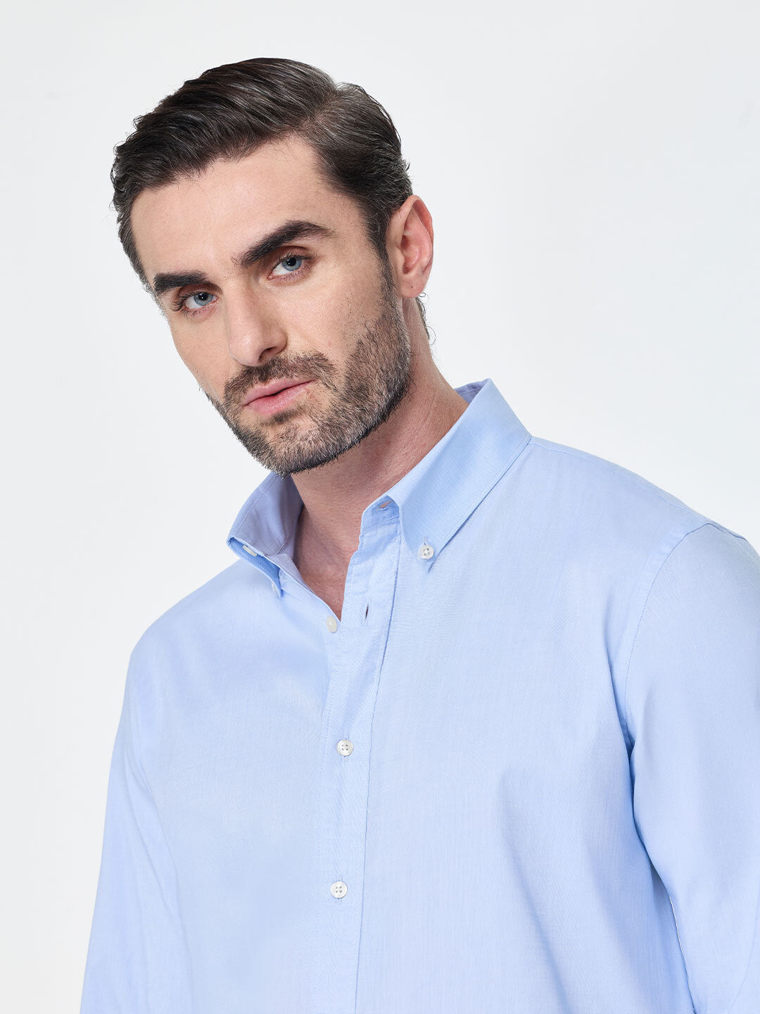 The Pinpoint Oxford Shirt Sky Blue