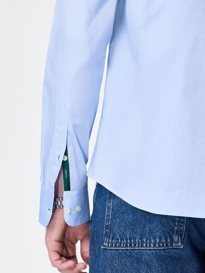 The Pinpoint Oxford Shirt Sky Blue