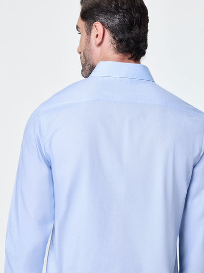 The Pinpoint Oxford Shirt Sky Blue