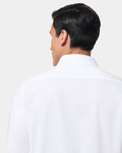 The Pinpoint Oxford Shirt White
