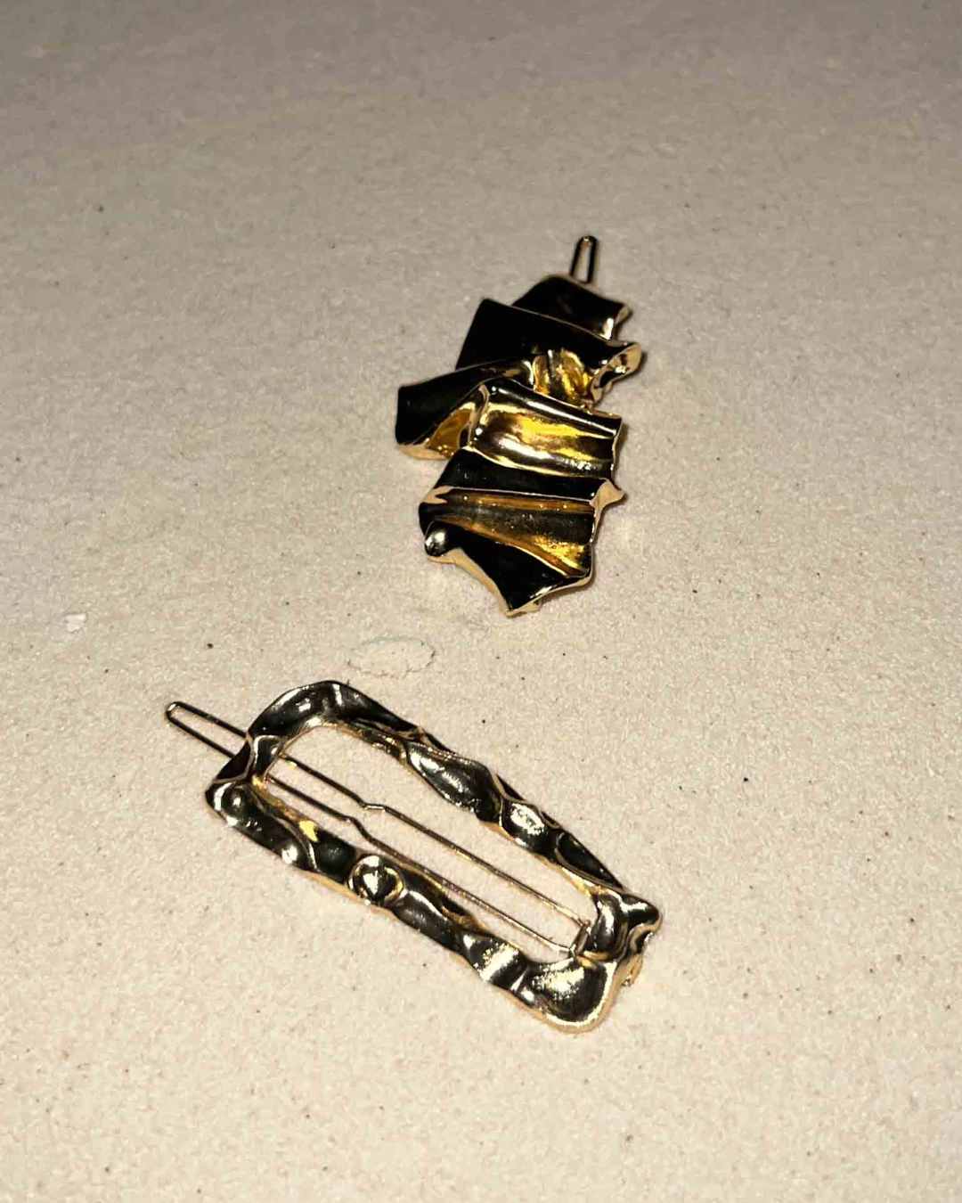 Chic Golden Clips- Set of 2 | Hair Jewellery  | Nish Hair X Evil Eye Jewel