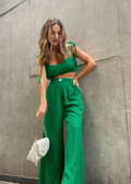 GREEN RUCHED CO-ORD | De Novoo at Broadway