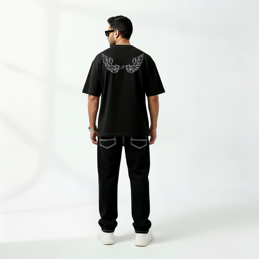 Charcoal Wing Graphic Tee