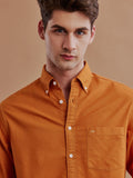 Aldeno Men Oxford Mustard Casual Shirt (GULIA)