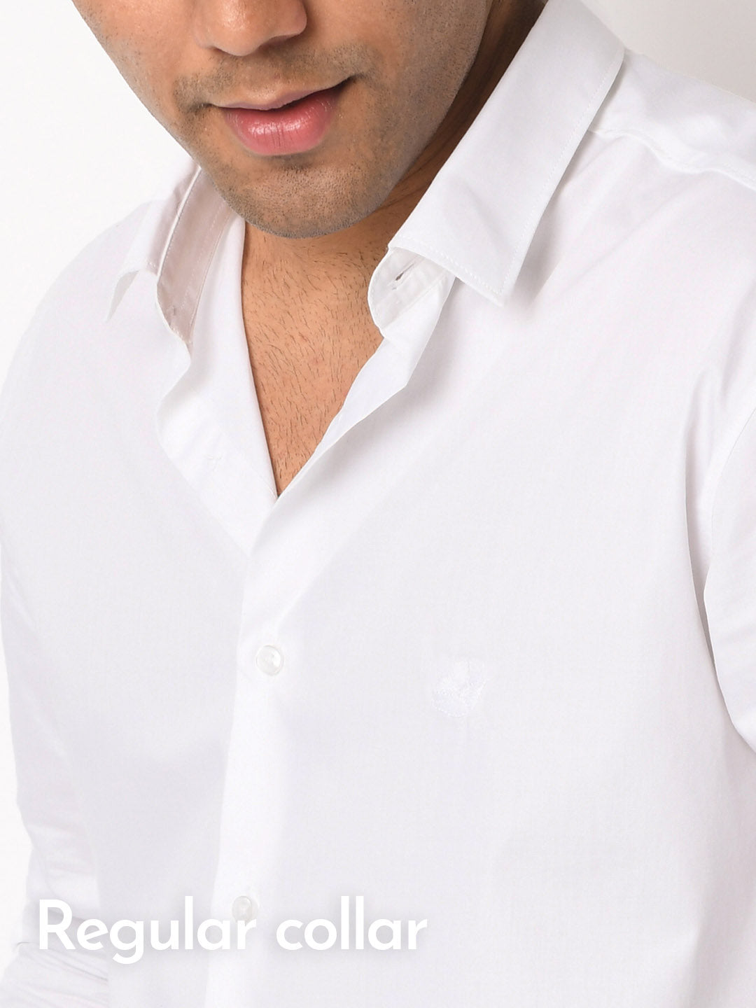 Poppy Embroidered Cotton White Shirt - Grace