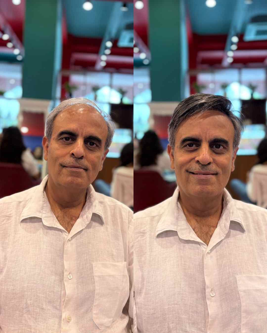 Grey Men Hair Topper - Lace Base | Nish Hair at Broadway
