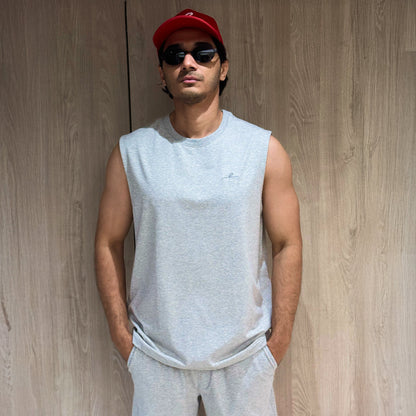Mens Tank Top - Grey Melange